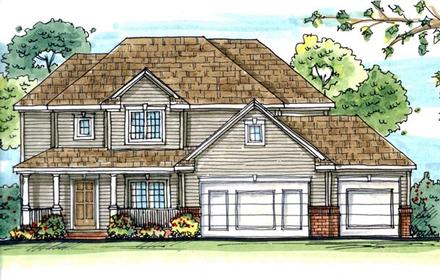 Traditional Elevation of Plan 44116