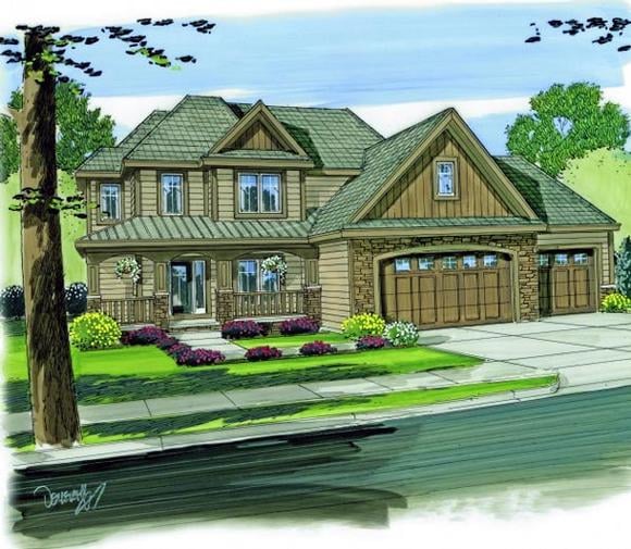 House Plan 44125 Elevation