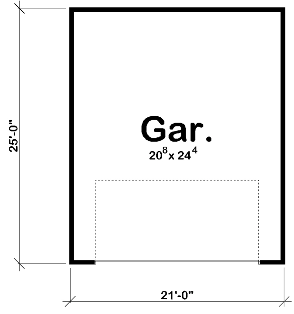 Craftsman Traditional Level One of Plan 44126