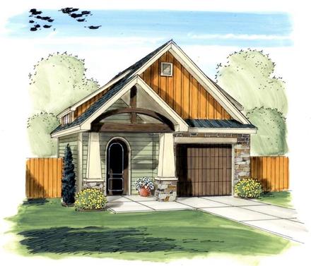 Craftsman Traditional Elevation of Plan 44132