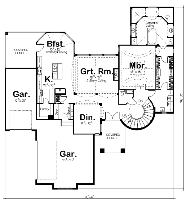 Mediterranean Level One of Plan 44141