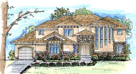 Mediterranean Elevation of Plan 44141