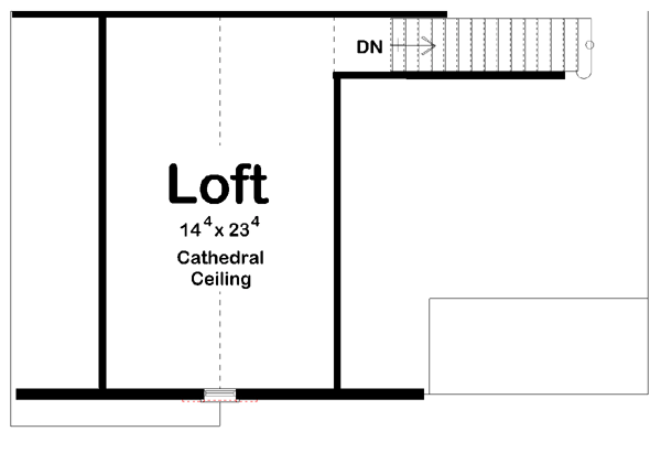 Farmhouse Traditional Level Two of Plan 44149