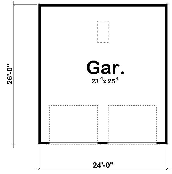 Craftsman Traditional Level One of Plan 44152