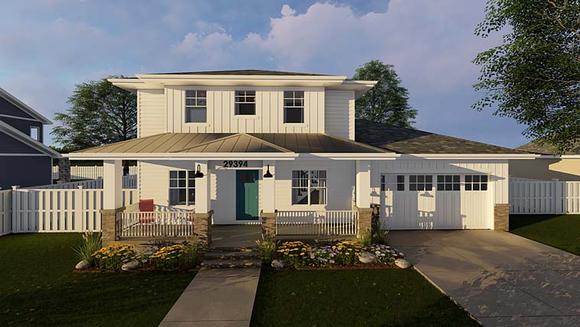 House Plan 44178 Elevation