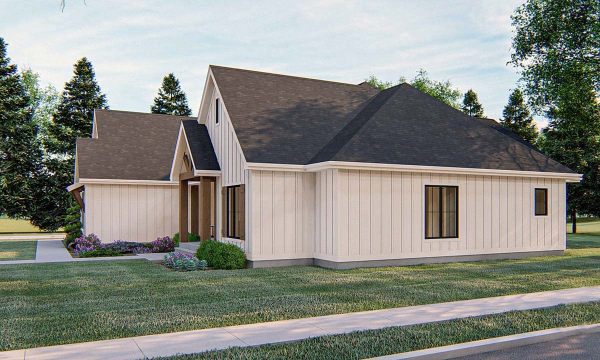 Craftsman, Farmhouse, New American Style, Traditional Plan with 2309 Sq. Ft., 4 Bedrooms, 4 Bathrooms, 2 Car Garage Picture 2