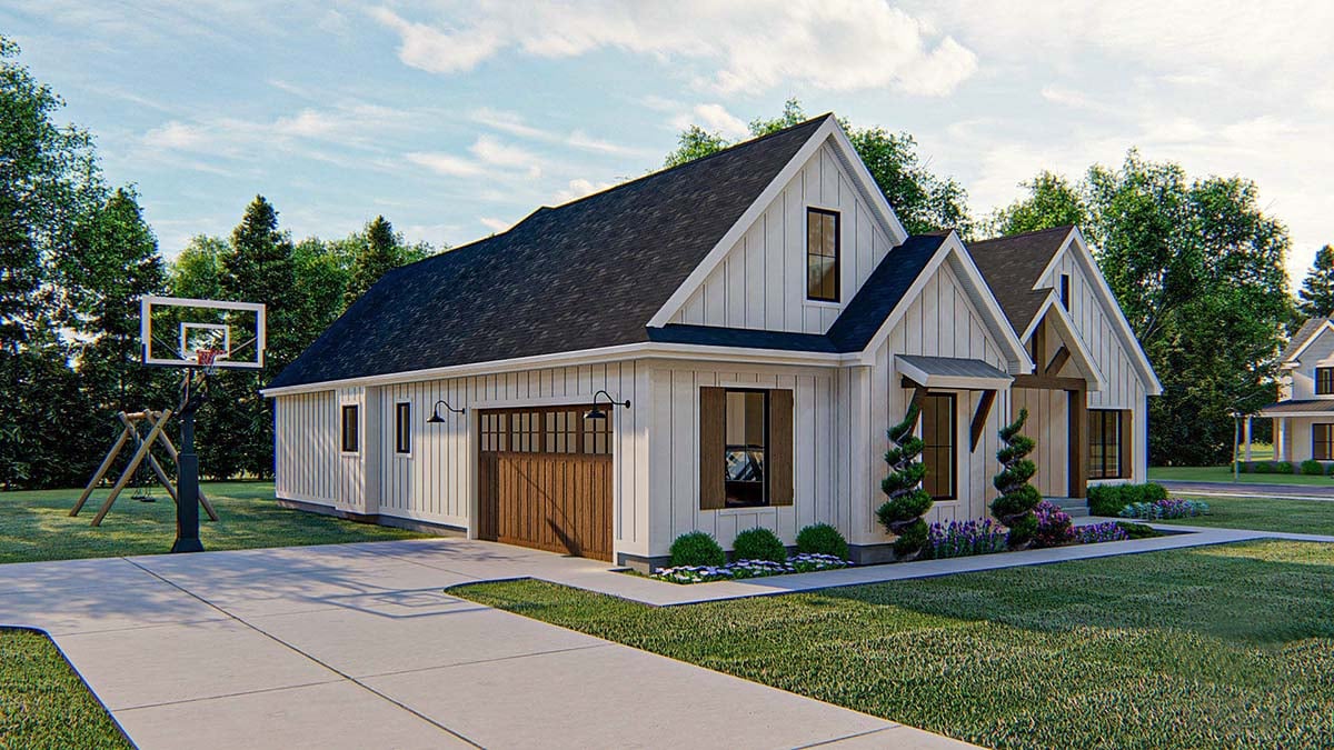 Craftsman, Farmhouse, New American Style, Traditional Plan with 2309 Sq. Ft., 4 Bedrooms, 4 Bathrooms, 2 Car Garage Picture 3