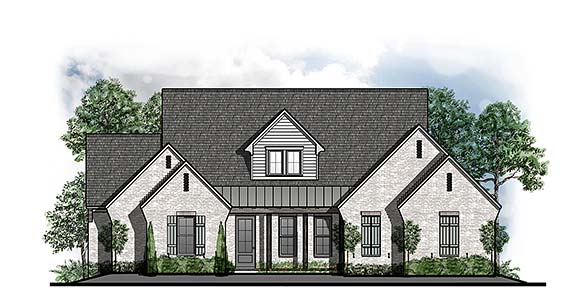 House Plan 44320 Elevation