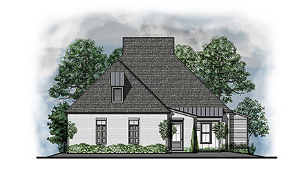 Country Farmhouse Southern Southwest Traditional Elevation of Plan 44332