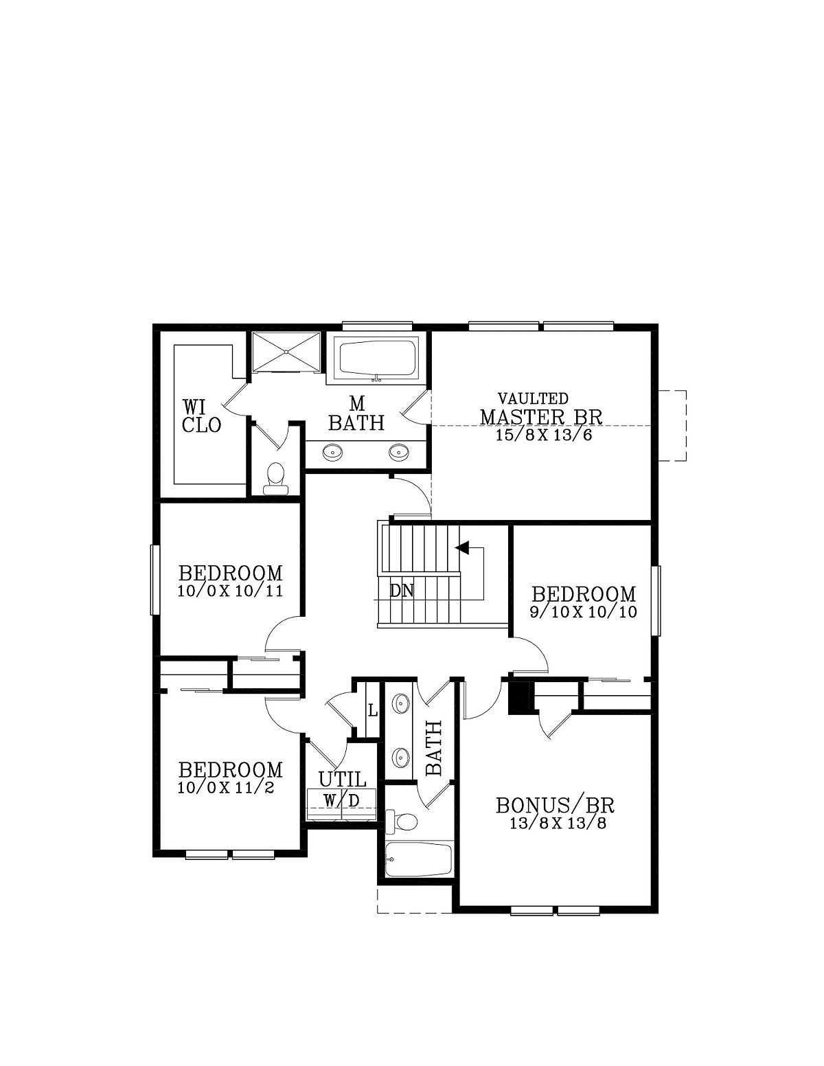 Craftsman Traditional Level Two of Plan 44402