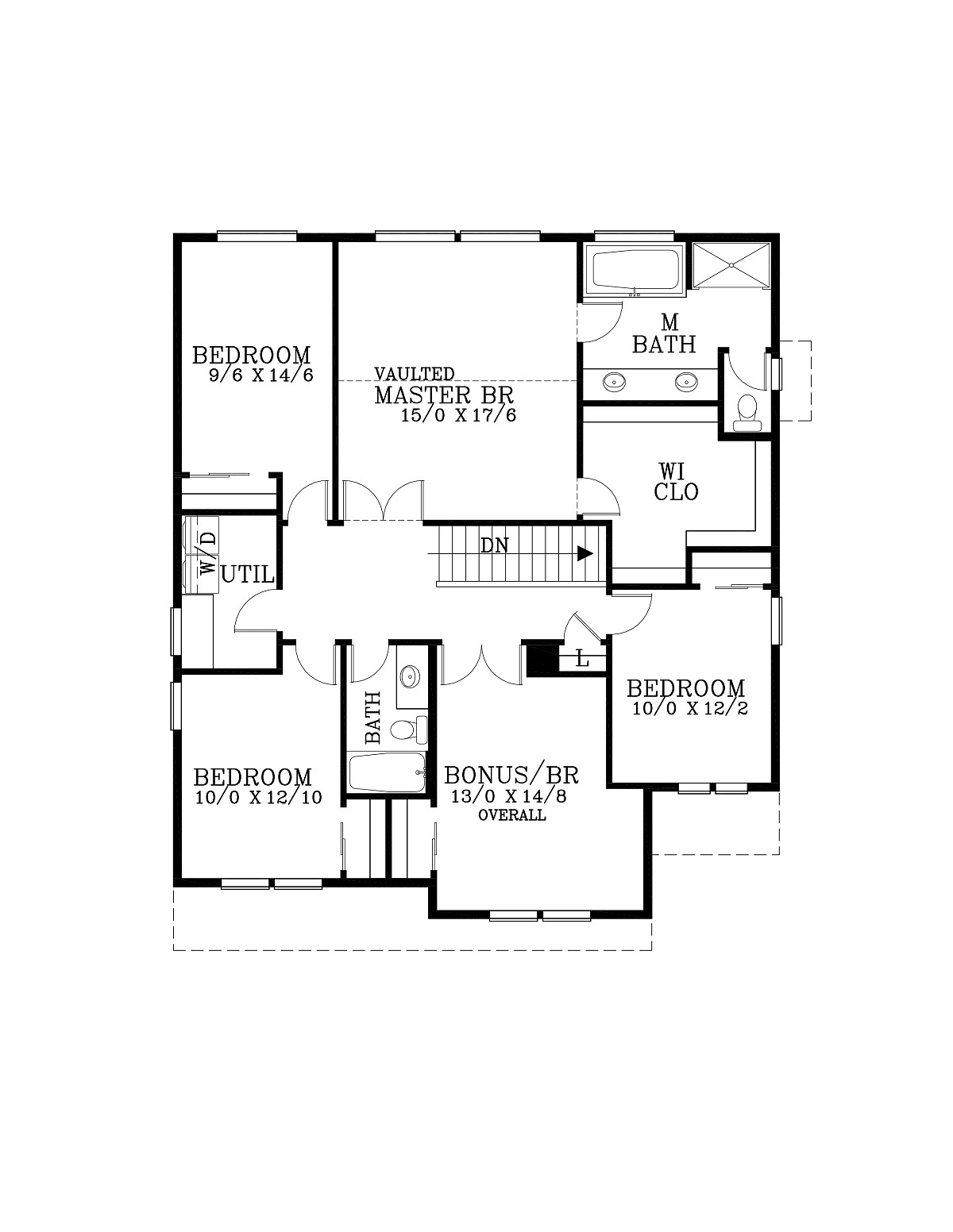 Craftsman Traditional Level Two of Plan 44404