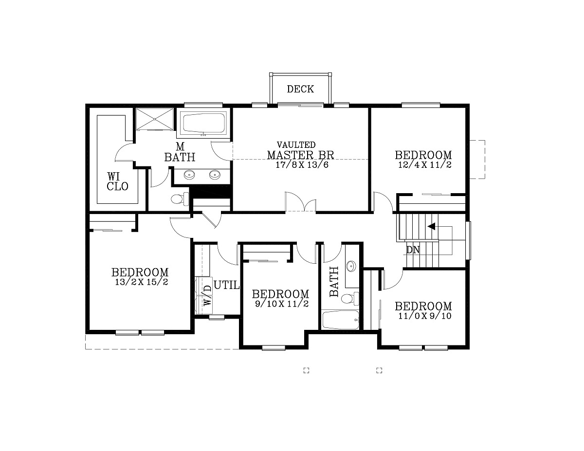 Craftsman Traditional Level Two of Plan 44405