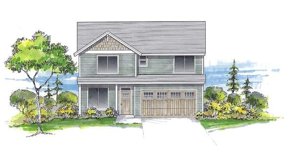 House Plan 44413 Elevation