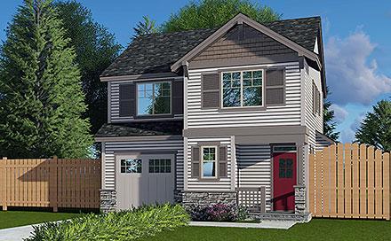 Craftsman Southern Traditional Elevation of Plan 44507