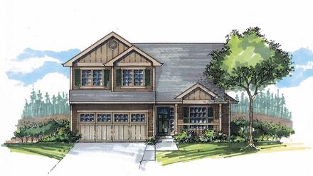 House Plan 44514 Elevation