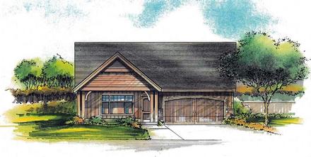 Country Ranch Elevation of Plan 44519