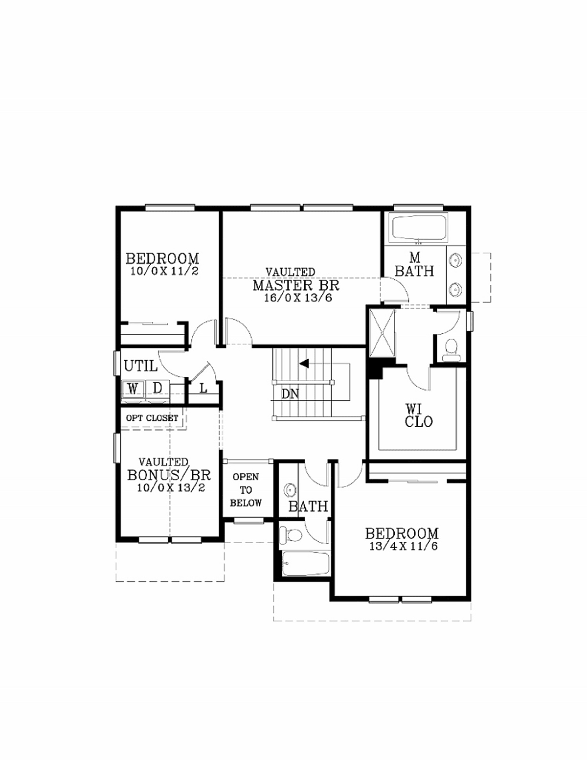 Craftsman Traditional Level Two of Plan 44602