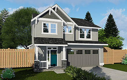 House Plan 44606 Elevation