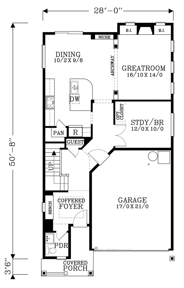Country Traditional Level One of Plan 44625