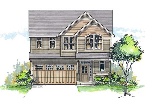 House Plan 44627 Elevation