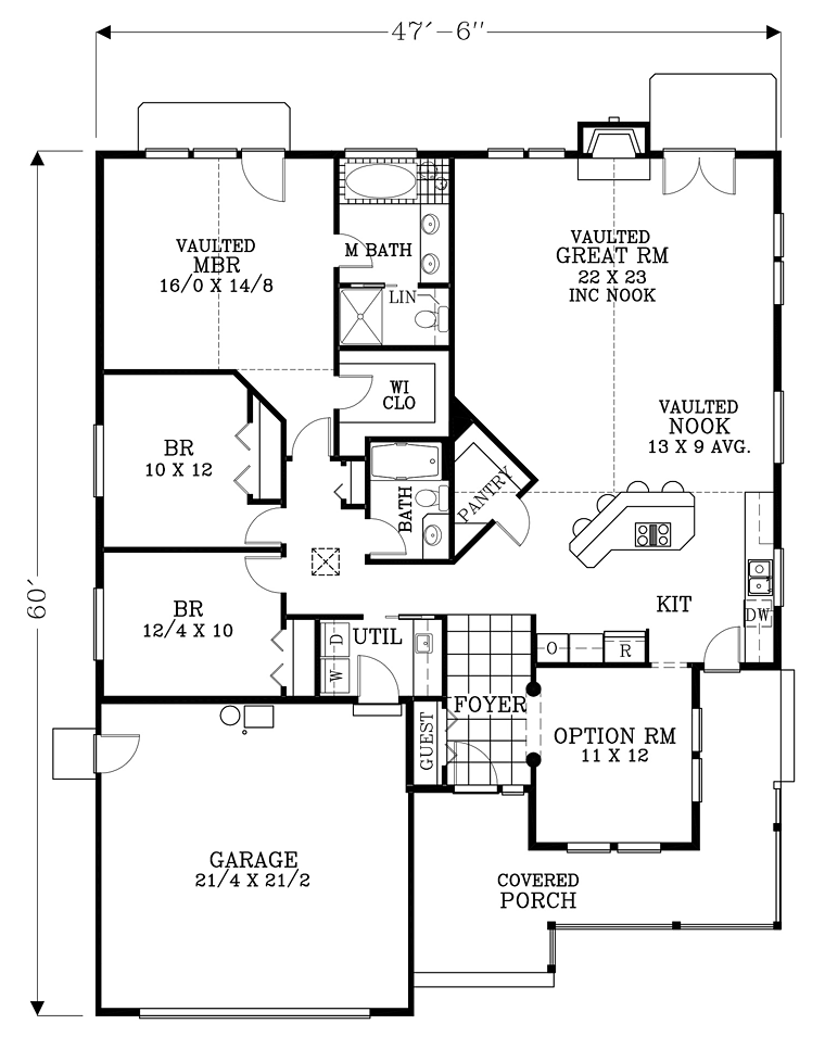 European Traditional Level One of Plan 44628