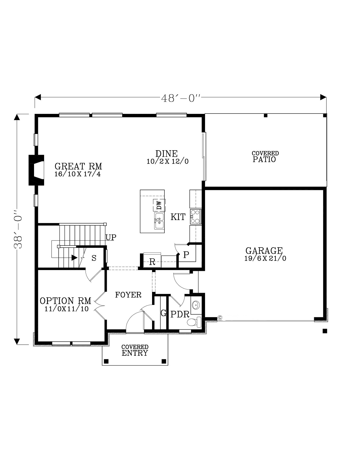 Cottage Country Craftsman Traditional Level One of Plan 44632