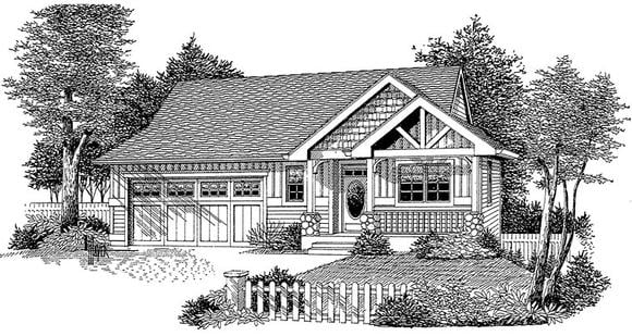 House Plan 44645 Elevation