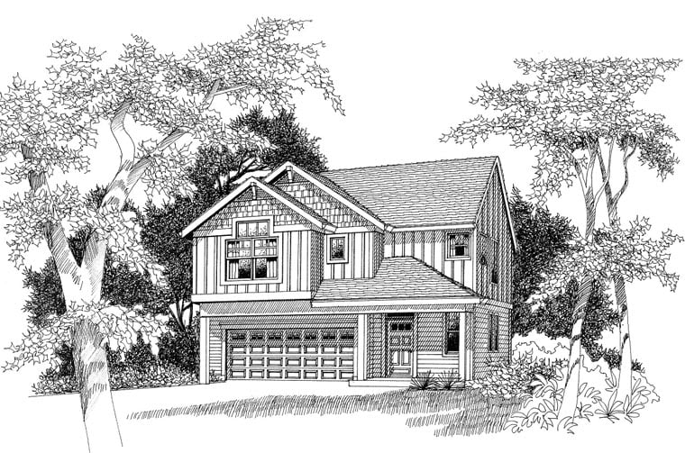 Plan 44649 Traditional Style With 3 Bed 3 Bath 2 Car Garage
