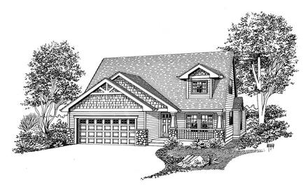 House Plan 44661 Elevation