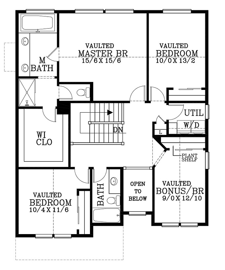 Country Craftsman Southern Traditional Level Two of Plan 44678