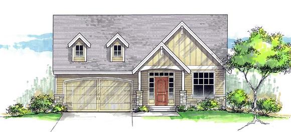 House Plan 44679 Elevation