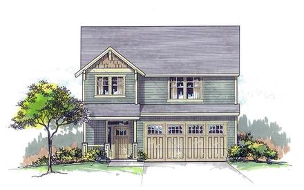 Country Craftsman Farmhouse Southern Traditional Elevation of Plan 44683