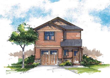 Country Craftsman Farmhouse Southern Traditional Elevation of Plan 44685