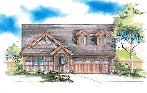 House Plan 44690 Elevation