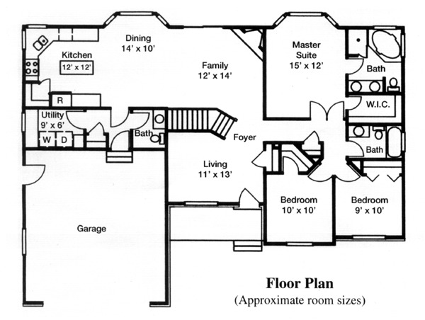 Ranch Level One of Plan 44805