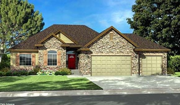 House Plan 44806 Elevation