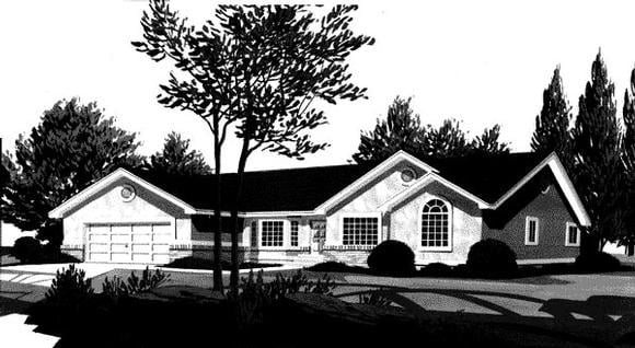 House Plan 44807 Elevation