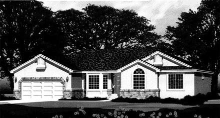 Traditional Elevation of Plan 44808