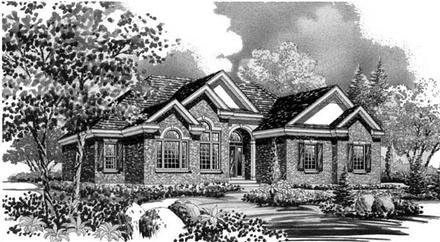 House Plan 44810 Elevation