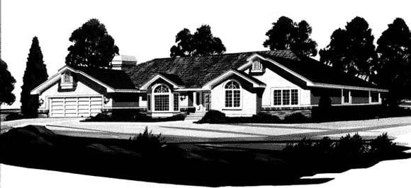 House Plan 44812 Elevation