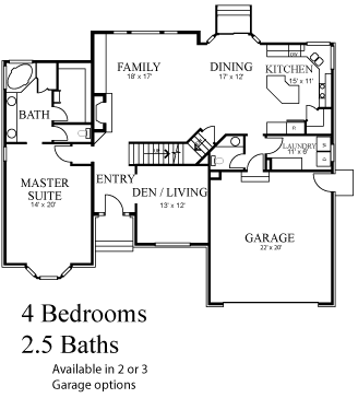 House Plan 44815 First Level Plan