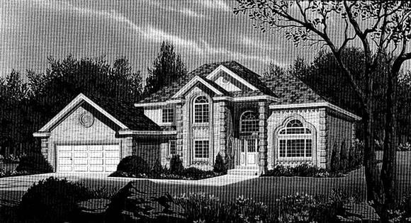 House Plan 44816 Elevation