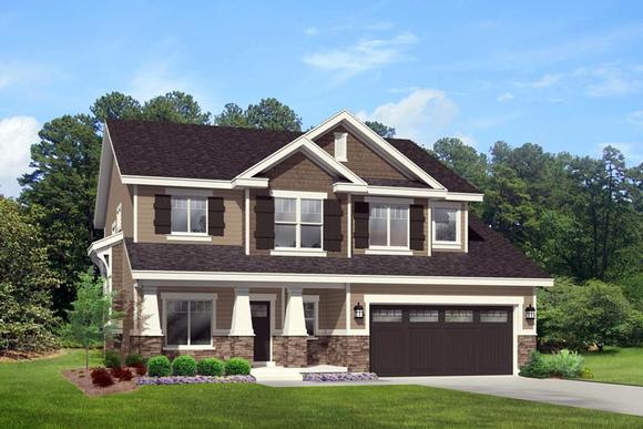 House Plan 44818 Elevation