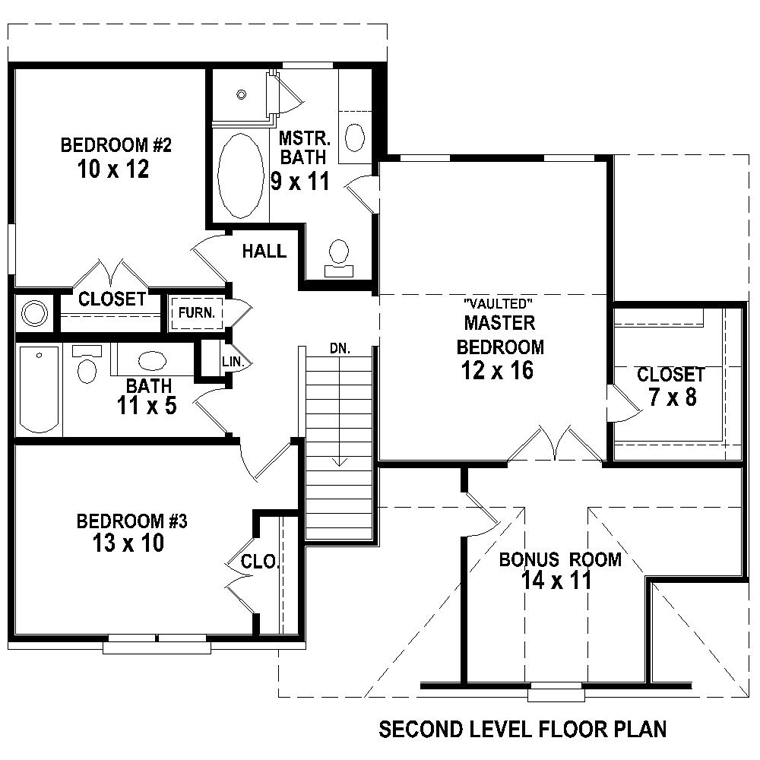 French Country Level Two of Plan 44921