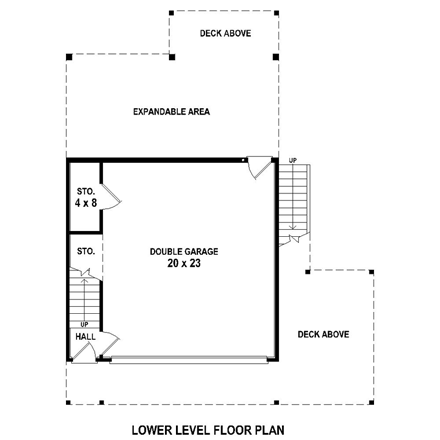 House Plan 44924 First Level Plan