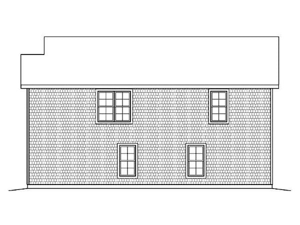  Rear Elevation of Plan 45113