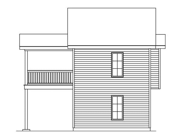  Rear Elevation of Plan 45117