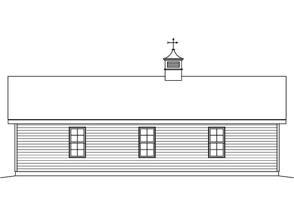  Rear Elevation of Plan 45127