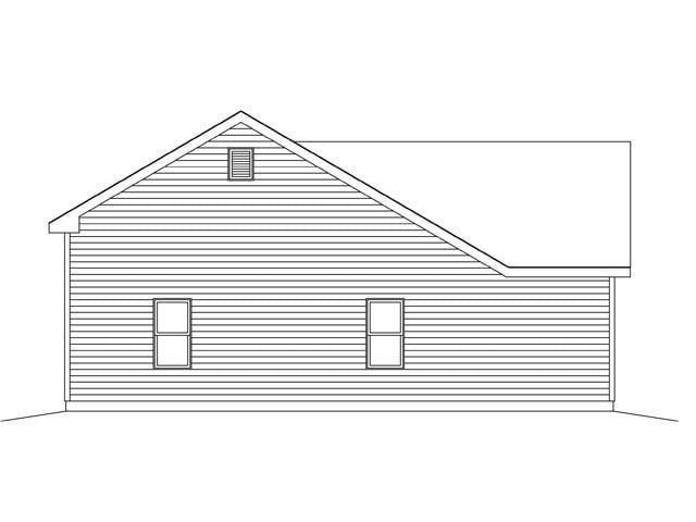  Rear Elevation of Plan 45144