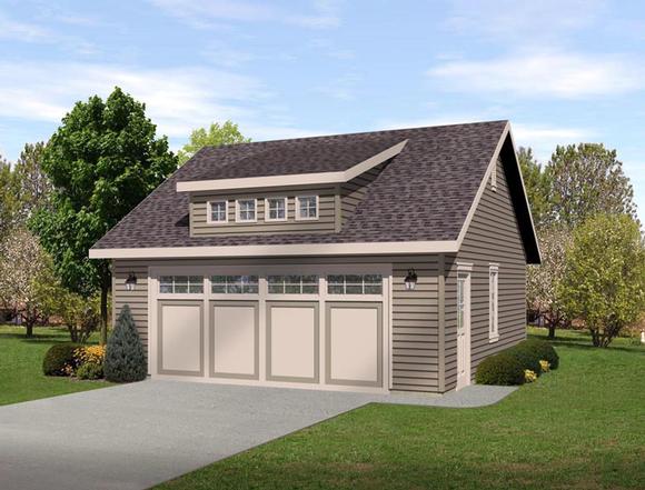 Garage Plan 45150 - 2 Car Garage Elevation